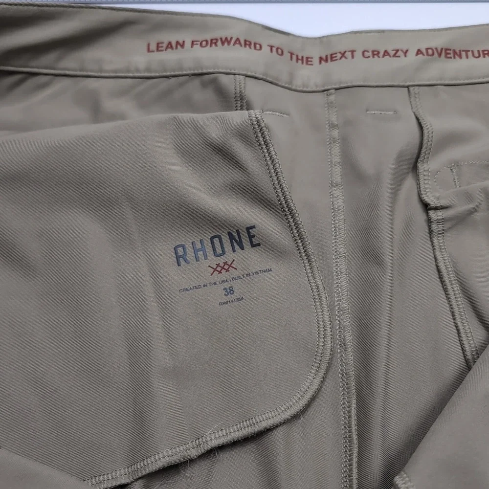 Rhone Commuter Shorts‎ Mens 38x9Tan Stretch Performance Golf Chino Casual